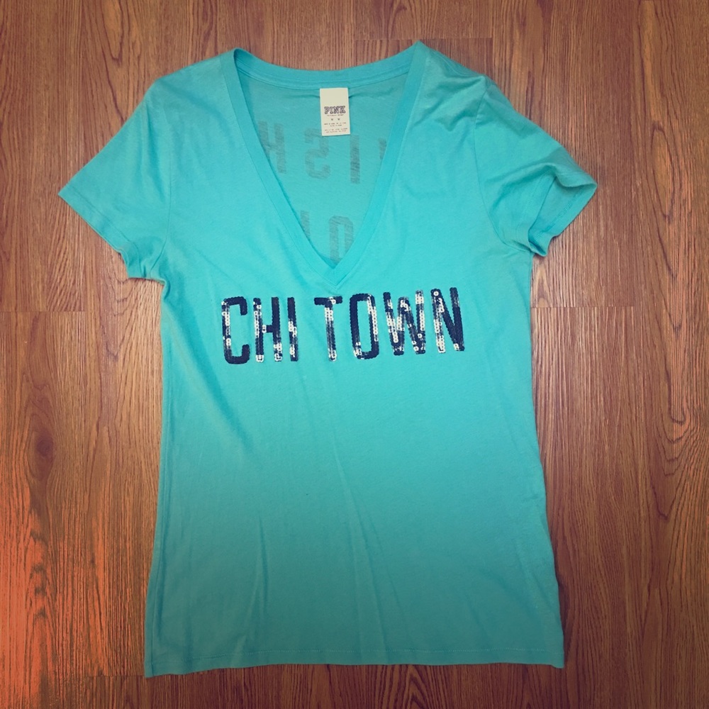 'PINK' Chicago bling tee